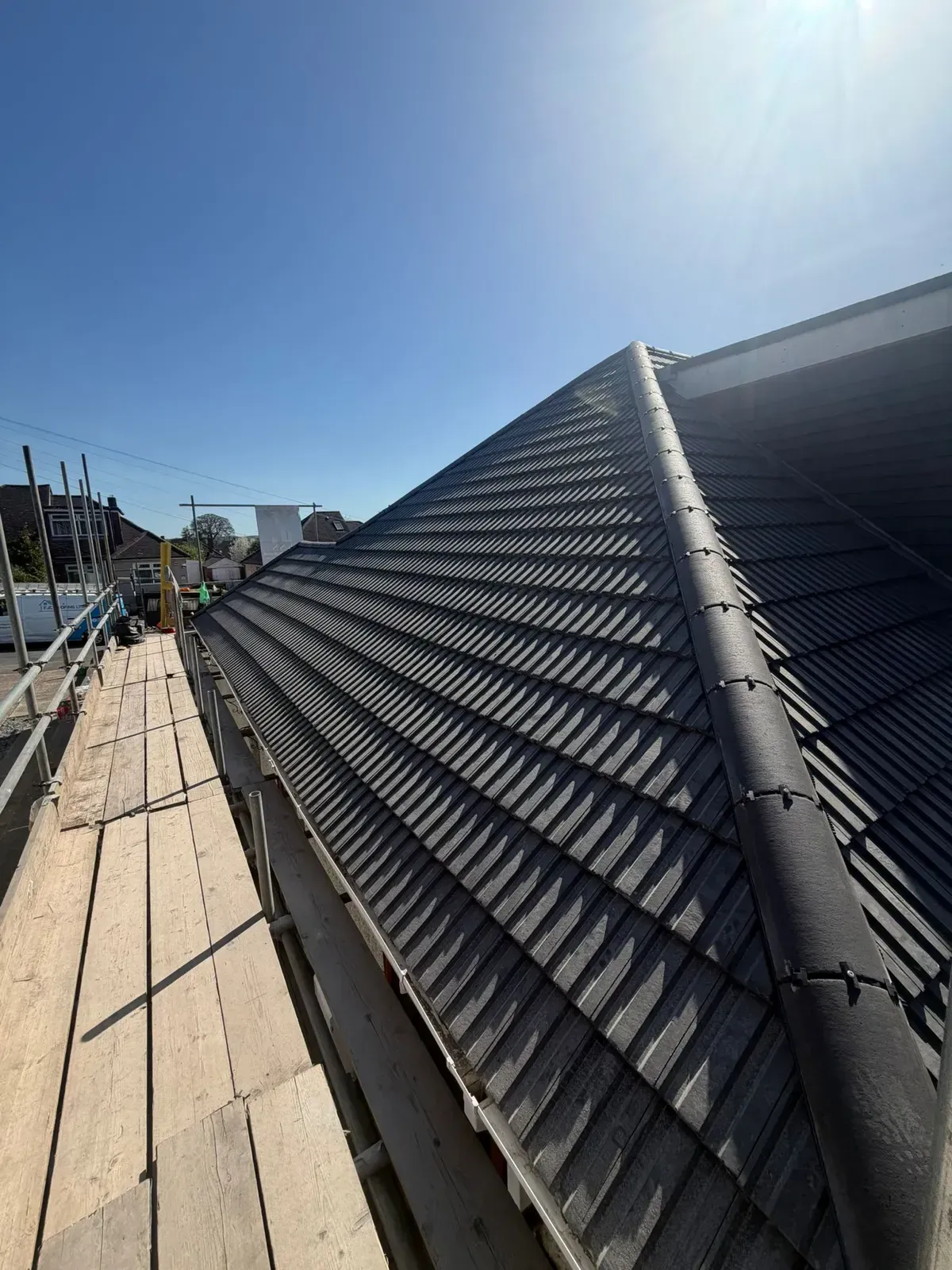 A finished tiled roof by FJC Roofing