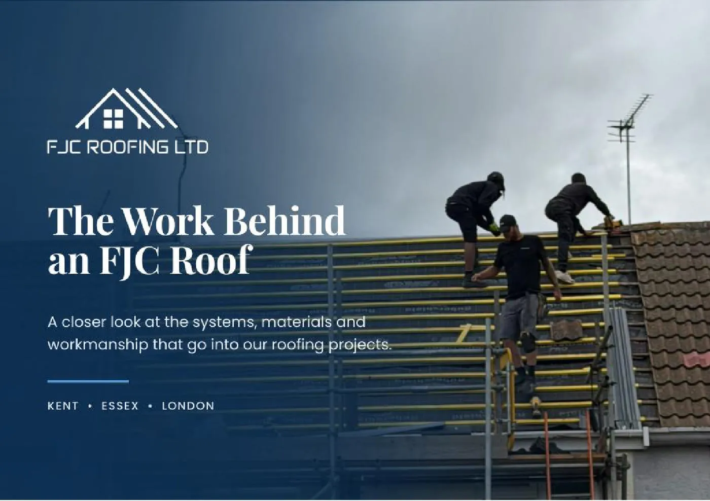 FJC Roofing company brochure cover